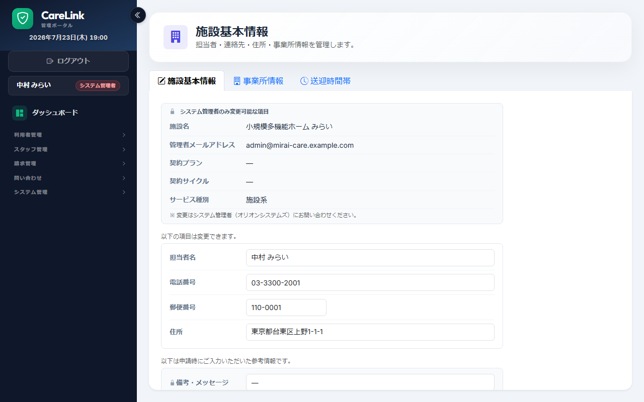 事業所情報