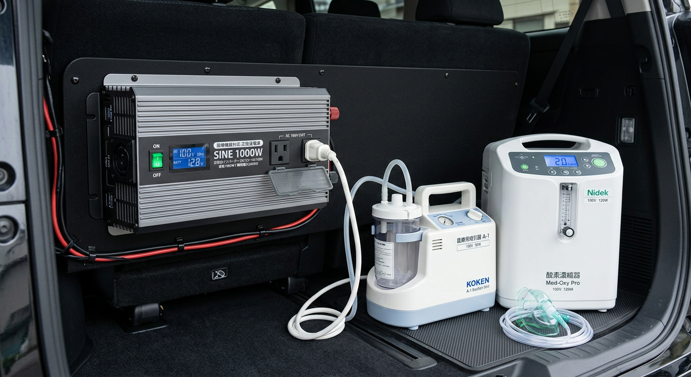 車載AC100V正弦波インバーター